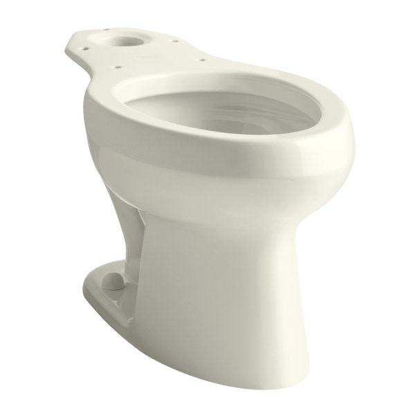 Kohler Wellworth 1.6 GPF Elongated Toilet Bowl (Seat Not Included) Wayfair